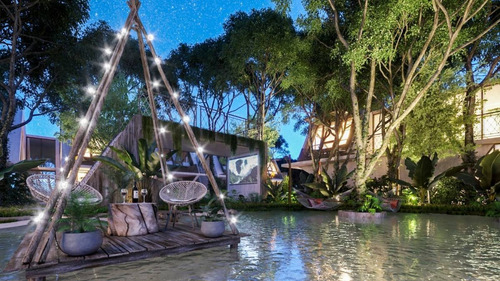 Imagen 16 de 18 de Increíble Casa De 3 Hab. Con Skyview, Y Alberca Propia Y Tobogán En Tulum P3457