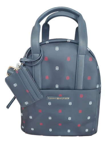 Mochila Tommy Hilfiger Color Azul Estampado