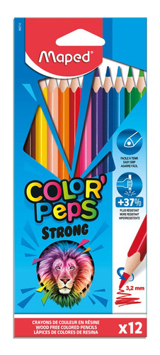 Lapices Color Peps Maped X 12 Colores 