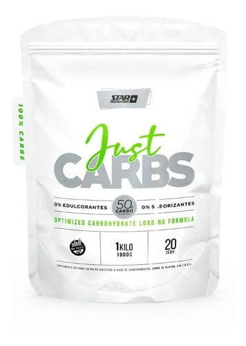 Just Carbs 1 Kg Star Nutrition Energia Y Resistencia Sabor Neutro