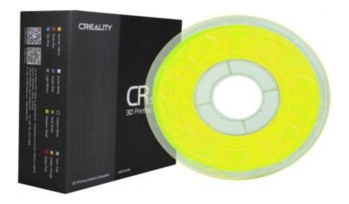 Filamento 3d Pla Creality De 1.75mm 1kg Amarelo Fluorescente