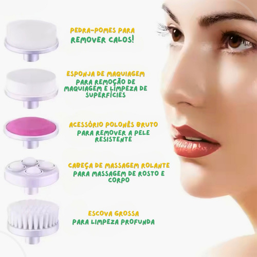 Aparelho Esfoliação Facial Massageador Orbital Limpeza Pele