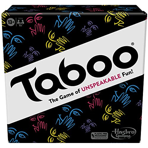 Hasbro Gaming Taboo Classic Game, Juego De Adivinanzas De Pa