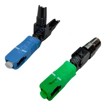Comprar 100 Pçs Conector Fast Ftth Sc Upc Azul + 100 Fast Apc Verde