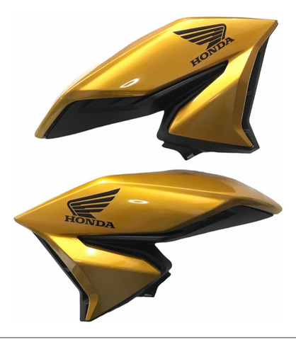 Aba Asa Tanque Titan 160 2022 2023 + Complemento Cores Dourado