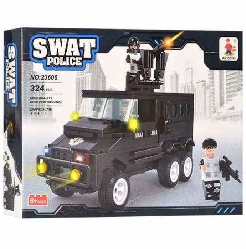 Armatodo Camion Policia Swat 324 Piezas Compatible Lego