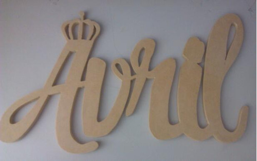 Letras En Mdf Crudo 