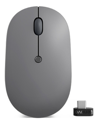 Mouse Inalámbrico Lenovo Go Usb-c Color Gris