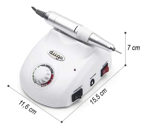 Imagen 4 de 9 de Torno Eléctrico Para Uñas 35.000 Rpm Profesional Duga D5020