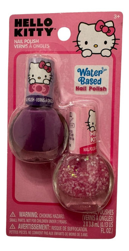 Esmalte De Uñas Niñas Hello Kitty Original Importado Pack X2