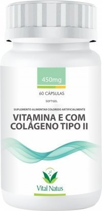 Vitamina E C/ Colageno Tipo Ii 450 Mg (60 Caps) Vital Natus