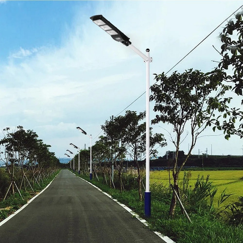 Imagen 3 de 7 de Lámpara 90w Led Con Panel Solar Alumbrado Público Suburbana