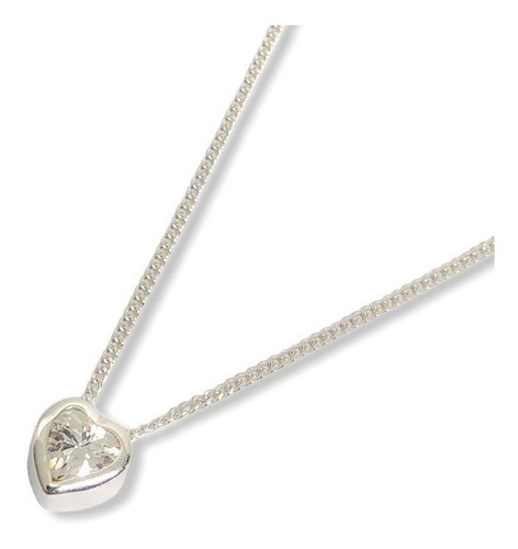 Dije Con Cadena Plata 925 Susanita Piedra 6 Mm (br03)