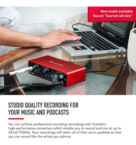 Focusrite Scarlett 2i2 3rd Gen Usb Audio Interface