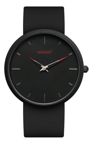 Nuovo Reloj Para Hombre Reloj Rojo De Silicona Reloj De Cara