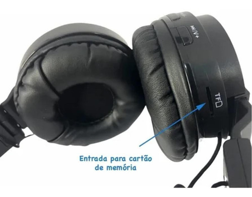 Imagem 5 de 5 de Fone De Ouvido Headset Bluetooth Entrada Cartão De Memória