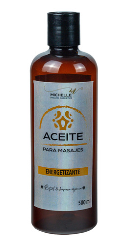 Aceite Para Masaje Energizante 500ml Michelle Organic