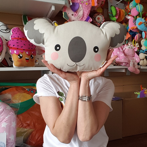 Imagen 2 de 2 de Almohadon Infantil Koala Deco Nordico Escandinavo Almohadone