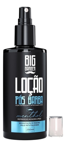 Loção Pós Barba Menthol 250ml Big Barber Profissional Pele