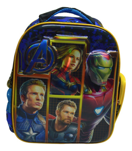 Mochila Escolar Kinder Para Niño Avengers 155407 Ruz