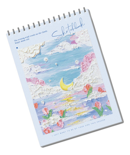 Cuaderno De Bocetos De 45 Hojas, Portátil, Para Estilo B.