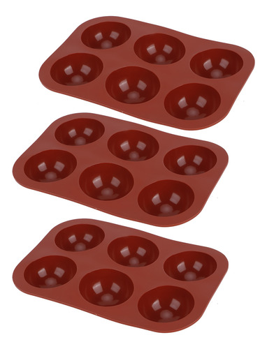 Molde De Silicona Semiesférico Para Hornear Chocolate, 3 Pie