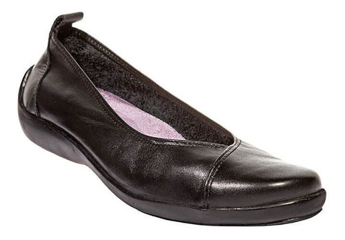 Flats Balerina  Julio De Mucha Mujer Dama Negro Piel 900