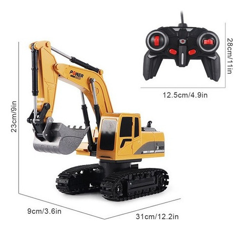 H Rc Excavadora Camión De Juguete Vehículo De Control