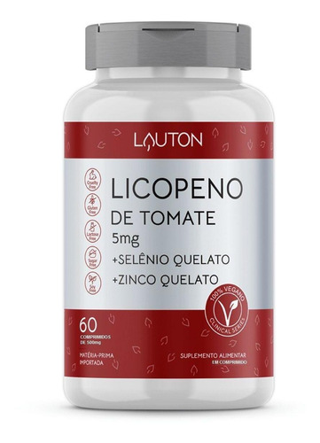 Licopeno De Tomate - 60 Comprimidos - Lauton Nutrition