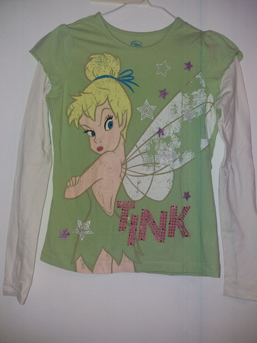 Remera Disney Store Original Tinker Bell Talle 10/12