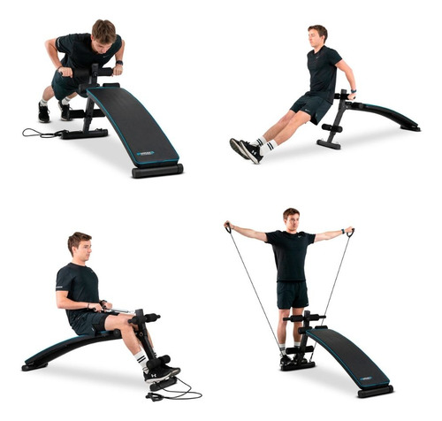 Banco De Musculación Con Correas De Resistencia Y Altura Reg