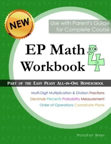 Ep Math 4 Workbook Part Of The Easy Peasy All-in-one, De Puzzlefast. Editorial Independently Published En Inglés