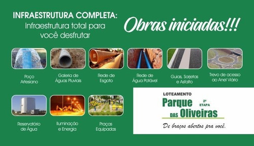 Terreno Para Venda No Parque Das Oliveiras. Lançamento Da 2ª Fase E Saldo Da 1ª Fase Pronto Para Construir. Lotes Residenciais, Comercias E Industriais De 160 A 2.000 M2 - Te00020 - 4720030