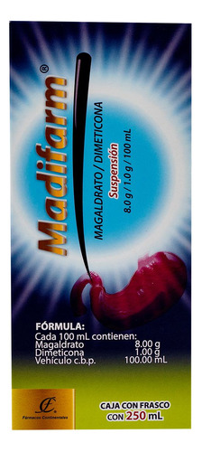 Madifarm Magaldrato/dimeticona Susp. 8.0-1.0g/100ml, 250ml