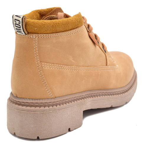 Borcego Corto Mujer Wallace Urban Cow Cuero Comodo Moda
