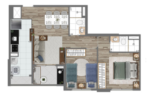 Imagem 21 de 24 de Apartamento À Venda No Bairro Morumbi - São Paulo/sp - O-6946-22923