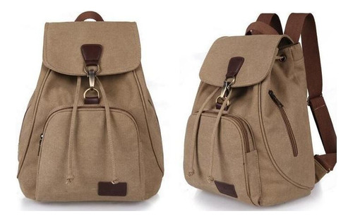 Mochilas De Lona Vintage For Adolescentes