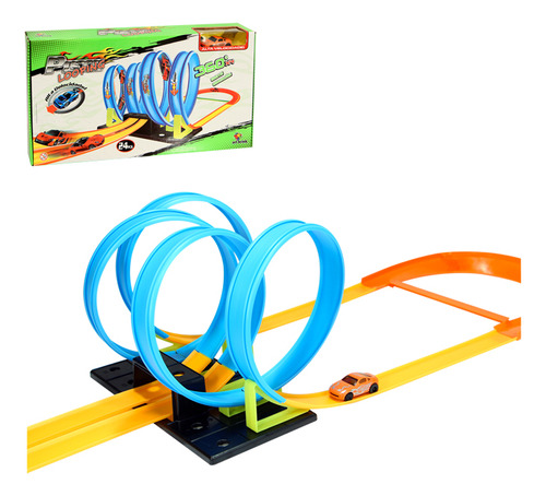 Pista Looping Voltas C/1 Carrinho Infantil 48x24x6,6cm