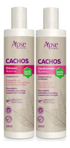 Kit Shampoo E Condicionador Nutritivo Cachos 300ml - Apse