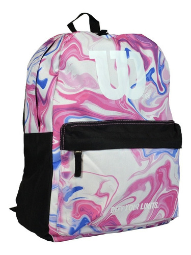 Mochila Wilson Mujer Porta Notebook Urbana Gym Deportes Color Fucsia