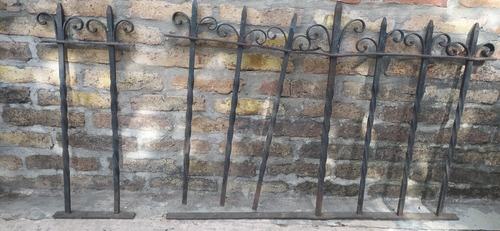 Rejas Para Jardín Cerco Parque De Hierro Forjado Macizo. (Usado)