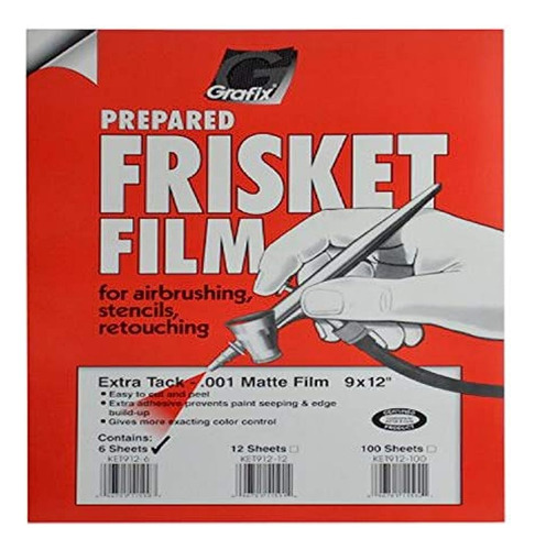 Grafix Extra Frisket Film Para Aerografía, Retoque, Plantill