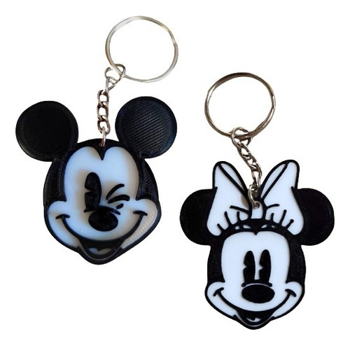 Souvenir Llavero Mickey Y Minnie  X 30u