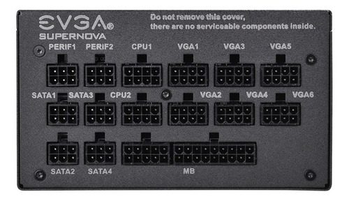 Fuente de poder para PC Evga SuperNOVA G+ 1000 G+ 1kW black 127V