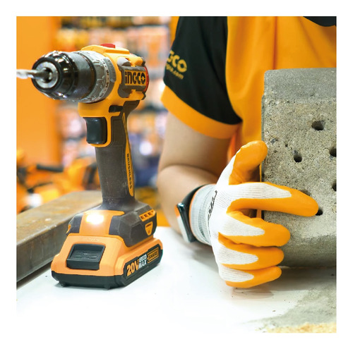 Taladro Atornillador 20v Ingco Brushless Portátil + Extensor
