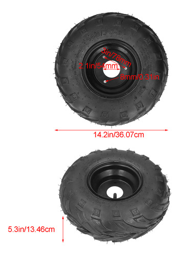 Neumático Atv Tubeless Para Quad Go Kart Utv