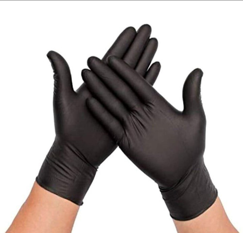 Guantes Nitrilo Quirurgico Negro X 100 Unidades 