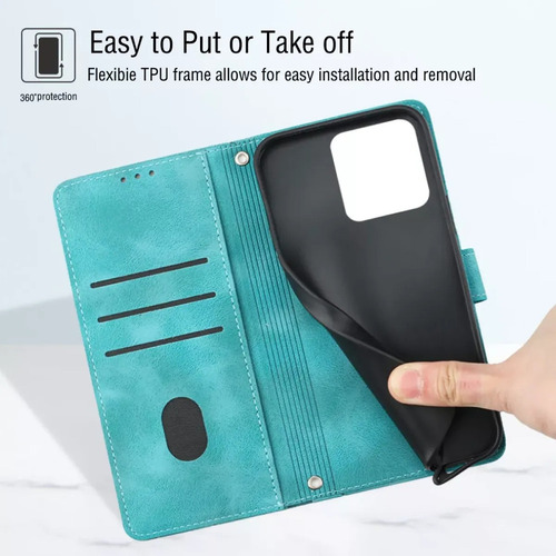 ( Funda Tipo Cartera Con Tapa En Relieve Para Xiaomi Redmi 10c