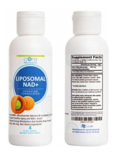 Imagen 3 de 8 de Suplemento Vitamina B3 Liposomal Nad+ De Core Med Science -