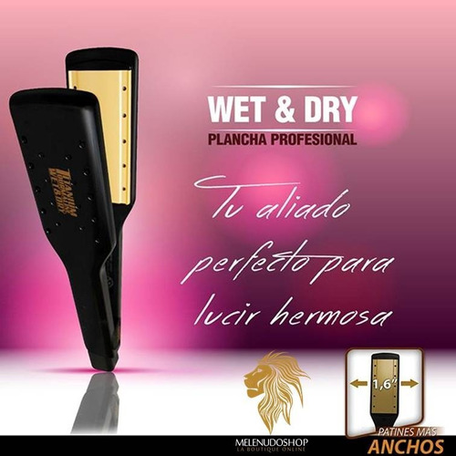 Plancha Para Cabello Rucha Profesional Titanium Wet & Dry